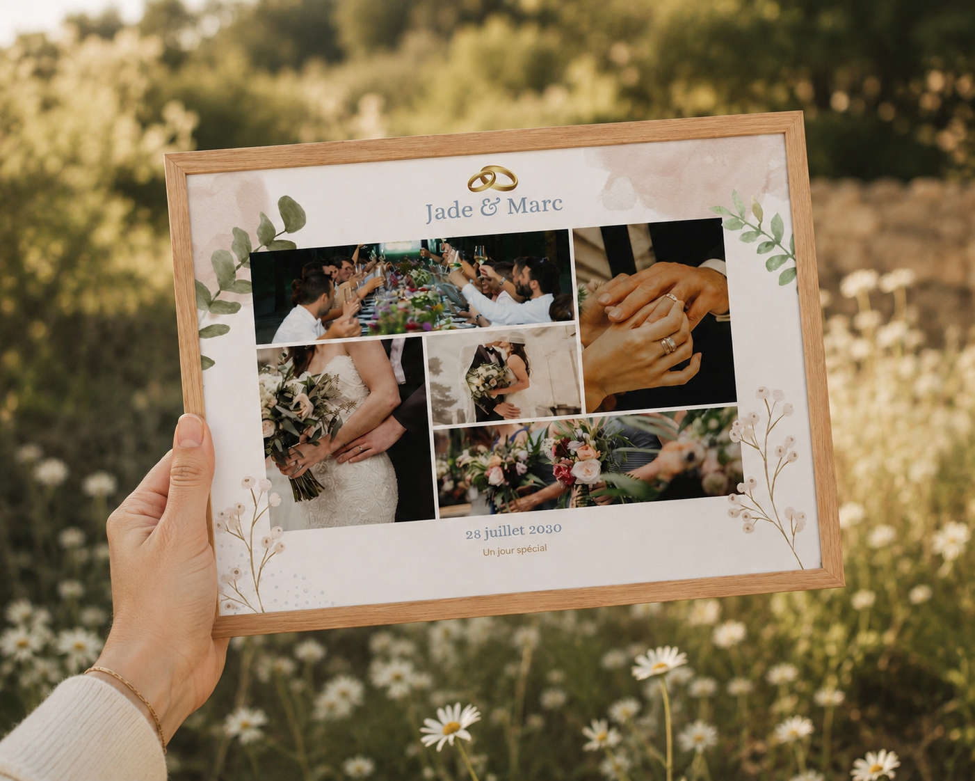 Cadre mariage personnalisée