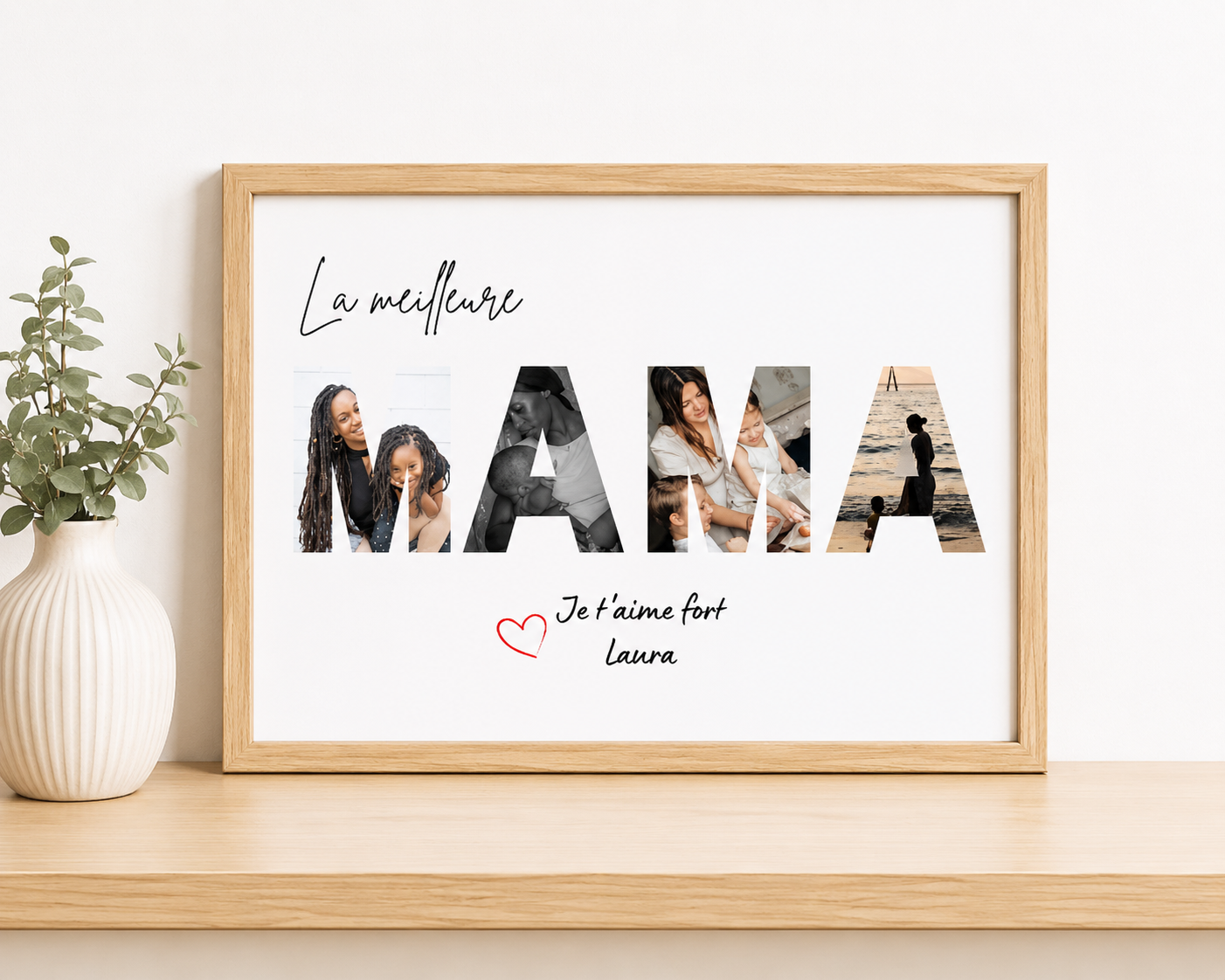 Cadre Maman / Papa personnaliser format A4