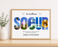 Cadre personnaliser frère / sœur format A4